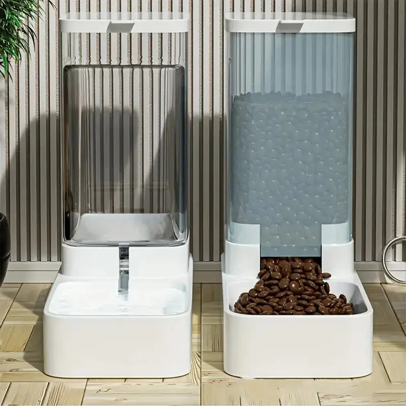 Automatic Pet Feeder & Water Dispenser – 2 in 1 Food Bowl
