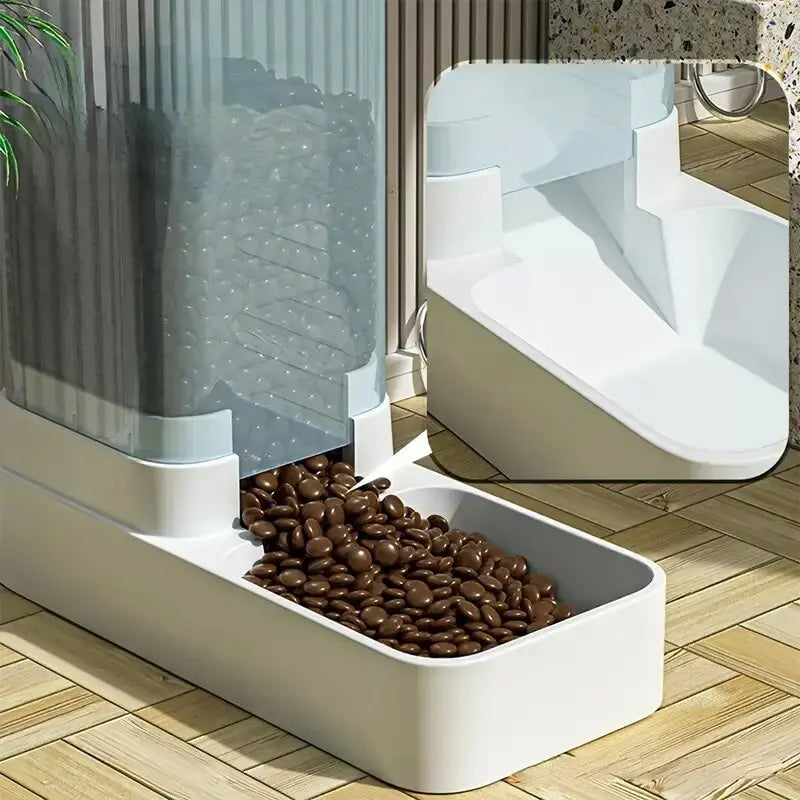 Automatic Pet Feeder & Water Dispenser – 2 in 1 Food Bowl