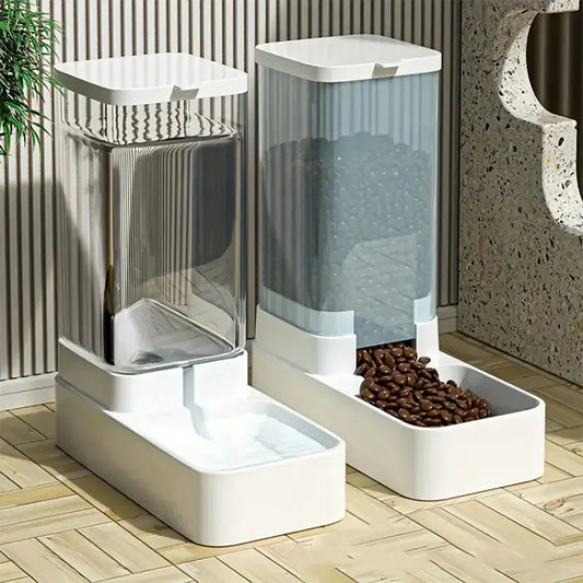 Automatic Pet Feeder & Water Dispenser – 2 in 1 Food Bowl