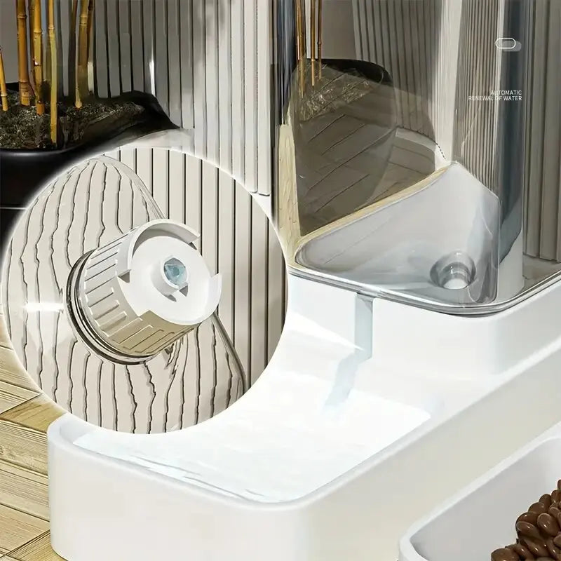 Automatic Pet Feeder & Water Dispenser – 2 in 1 Food Bowl